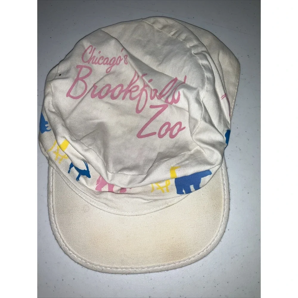 Vintage Brookfield Zoo Chicago Souvenir‎ Hat Embroidered Patch Lot Of 2 Illinois